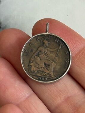 Farthing Coin pendant